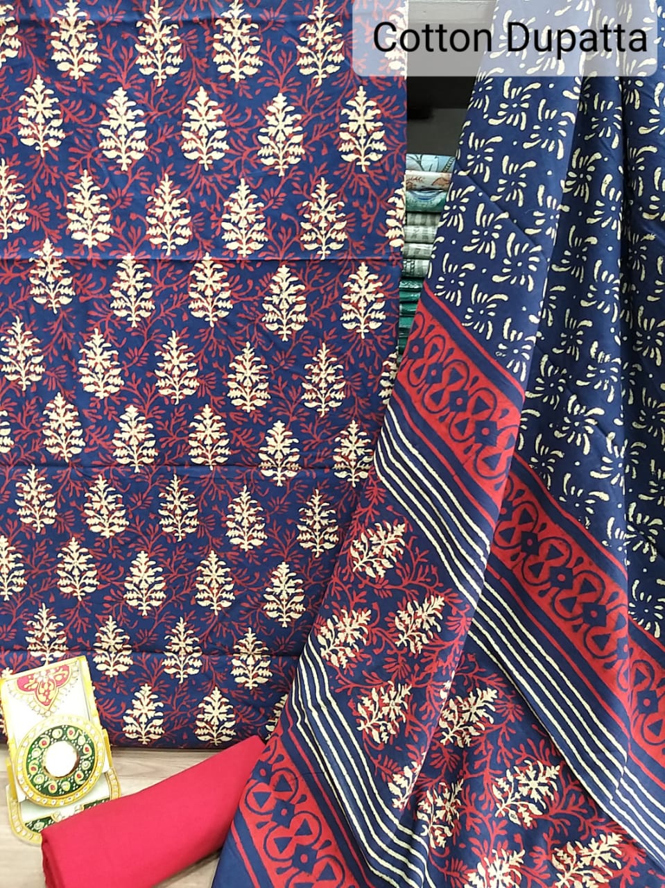 Pure Cotton Suit With Hand Batik Print SILK ZONE