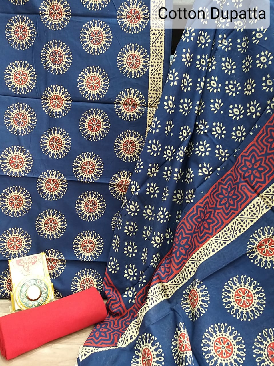 Pure Cotton Suit With Hand Batik Print SILK ZONE