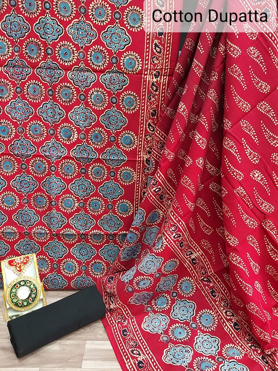 Pure Cotton Suit With Hand Batik Print SILK ZONE