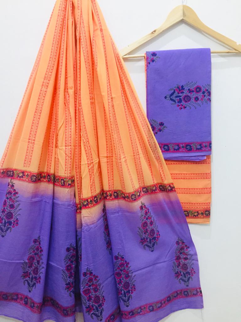 Pure Cotton Suit With Hand Batik Print SILK ZONE