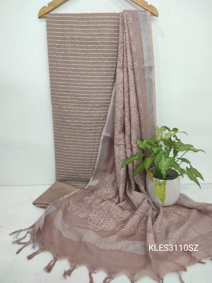 Cotton Linen Embroidery Dress SILK ZONE