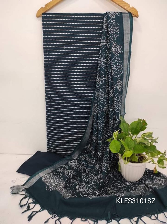 Cotton Linen Embroidery Dress SILK ZONE