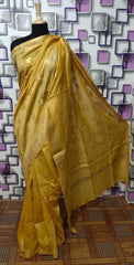 Tussar Munga Silk Zari Butta Saree HIND SILK