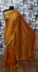 Tussar Munga Silk Zari Butta Saree HIND SILK
