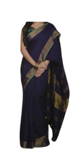 Pure Linen Saree M J HANDLOOM
