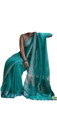 Pure Linen Saree M J HANDLOOM