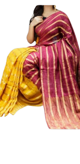 Pure Linen Saree M J HANDLOOM