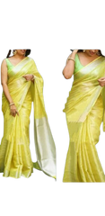 Pure Linen Saree M J HANDLOOM