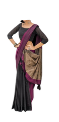 Pure Linen Saree M J HANDLOOM