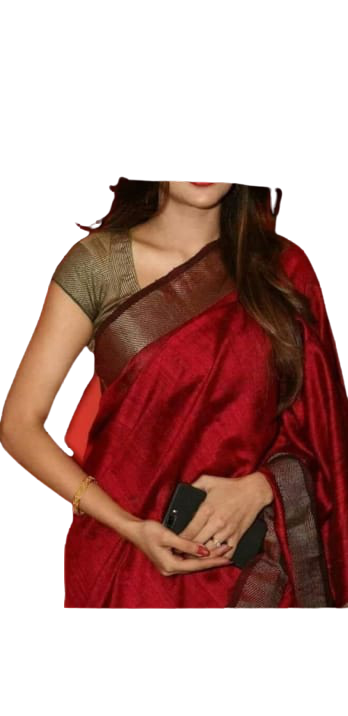 Pure Linen Saree M J HANDLOOM