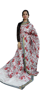 Organza Silk Linen Saree SILK ZONE