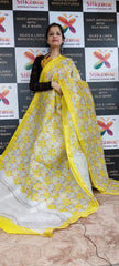 Organza Silk Linen Saree SILK ZONE