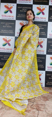 Organza Silk Linen Saree SILK ZONE