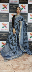 Organza Silk Linen Saree SILK ZONE