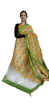 Organza Silk Linen Saree SILK ZONE