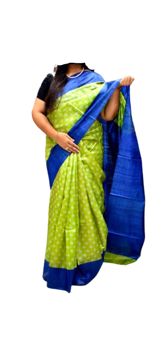 TUSSAR SILK PRINT SAREE