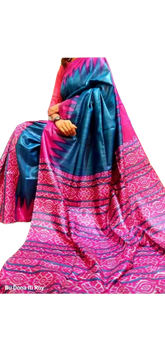 TUSSAR SILK PRINT SAREE