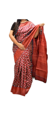 TUSSAR SILK PRINT SAREE