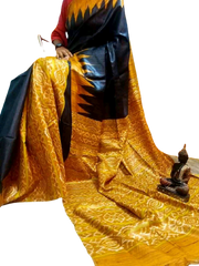 TUSSAR SILK PRINT SAREE