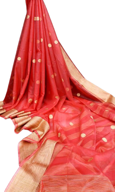 Soft Silk Zari Butta With Kaddi Border SILK ZONE
