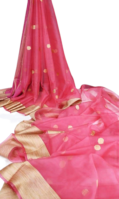 Soft Silk Zari Butta With Kaddi Border SILK ZONE