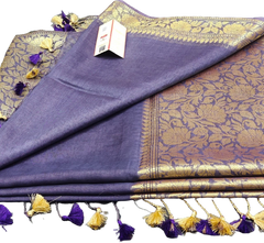 Organza Linen Jacquard Sarees SILK ZONE