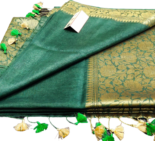 Organza Linen Jacquard Sarees SILK ZONE