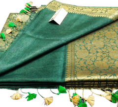 Organza Linen Jacquard Sarees SILK ZONE