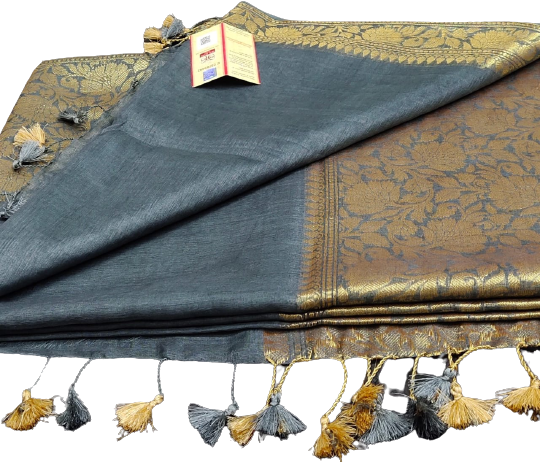 Organza Linen Jacquard Sarees SILK ZONE