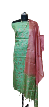 Tussar Silk Embroidery Suit SILK ZONE