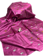 Tussar Handloom Silk Embroidery Saree SILK ZONE