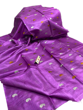 Tussar Handloom Silk Embroidery Saree SILK ZONE