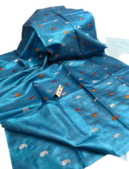 Tussar Handloom Silk Embroidery Saree SILK ZONE