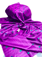 Tussar Handloom Silk Embroidery Saree SILK ZONE