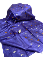 Tussar Handloom Silk Embroidery Saree SILK ZONE