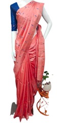Tussar Handloom Silk Embroidery Saree SILK ZONE