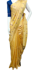 Tussar Handloom Silk Embroidery Saree SILK ZONE
