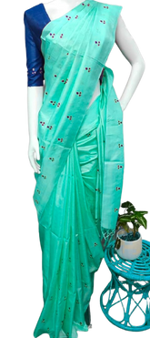 Tussar Silk Embroidery Saree SILK ZONE