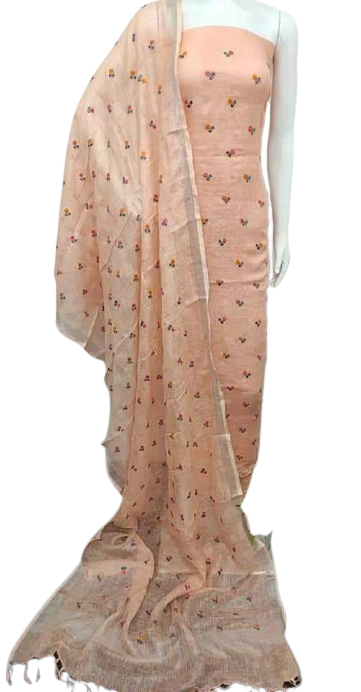 Linen Embroidery Dress SILK ZONE