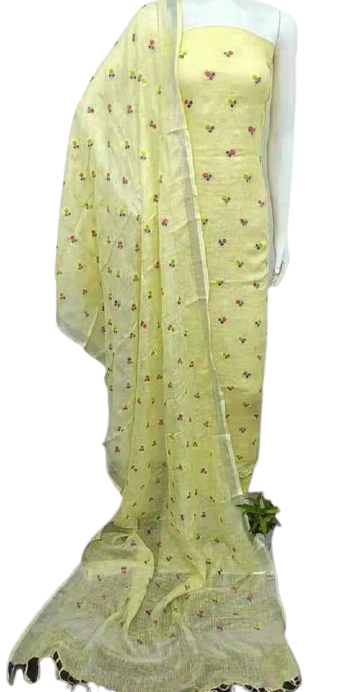 Linen Embroidery Dress SILK ZONE