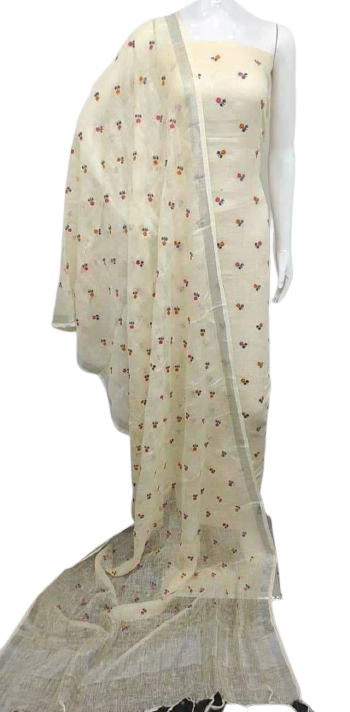 Linen Embroidery Dress SILK ZONE