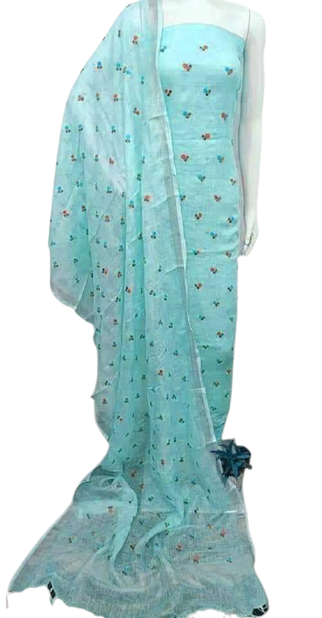 Linen Embroidery Dress SILK ZONE