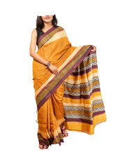 Pure Tussar Silk print saree
