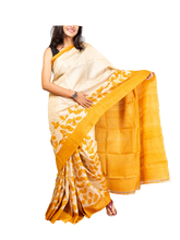 Pure Tussar Silk print saree