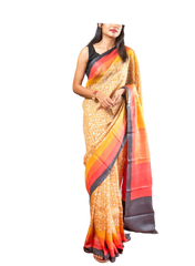 Pure Tussar Silk print saree