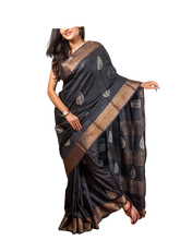 Pure Tussar Silk print saree