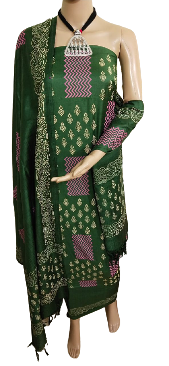 Soft Silk Print Dress SILK ZONE