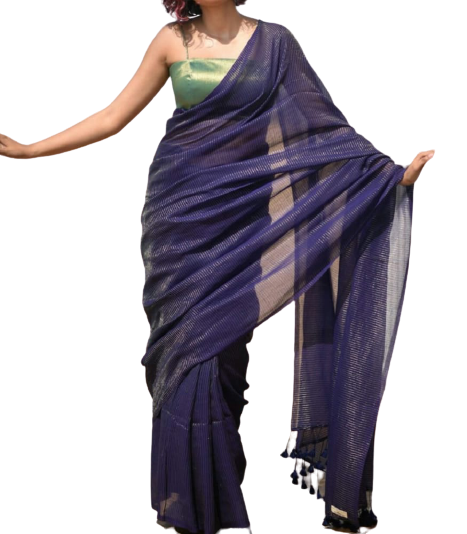 Soft Silk Zari Stripe Saree SILK ZONE