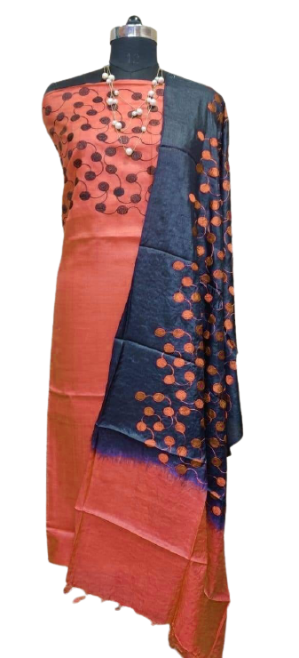 Pure Tussar Silk Dress SILK ZONE