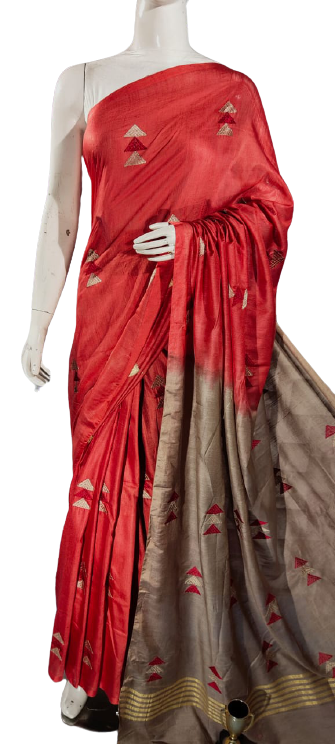 Khatan Silk Embroidery Saree SILK ZONE